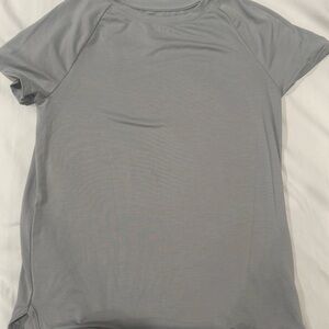Athletic Works Light Gray Crew Neck Tee